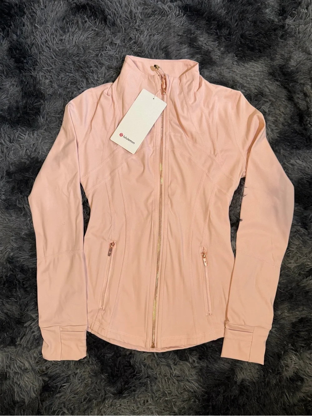 Lululemon pink set Jacket + Shorts - Picture 2 of 8